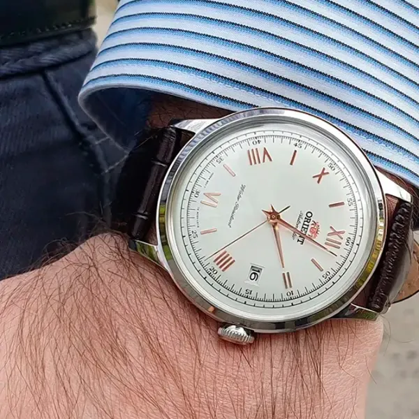 Ceas de mână pentru bărbați Orient TAC00008W0 Mecanic / 41 mm photo 3