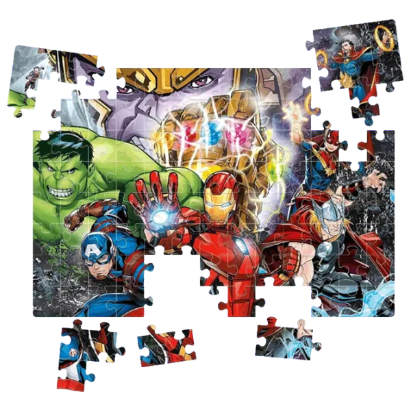 Puzzle Clementoni Brilliant Marvel Avengers 6+/ Numărul de piese: 104 photo 2