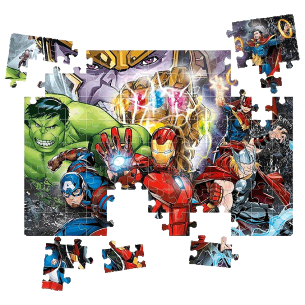 Puzzle Clementoni Brilliant Marvel Avengers 6+/ Numărul de piese: 104 photo 2