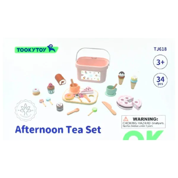 Joc de masă Tooky Toy Afternoon Tea Set 3+/ Dezvoltare photo 1