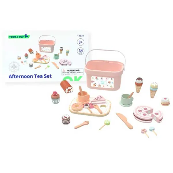 Joc de masă Tooky Toy Afternoon Tea Set 3+/ Dezvoltare photo 2