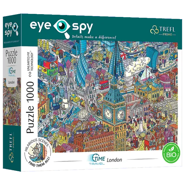 Puzzle Trefl Eye Spy - Time Travel: London, United Kingdom 12+/ Numărul de piese: 1000 photo 1 Puzzle Trefl Eye Spy - Time Travel: London, United Kingdom 12+/ Numărul de piese: 1000 photo 1