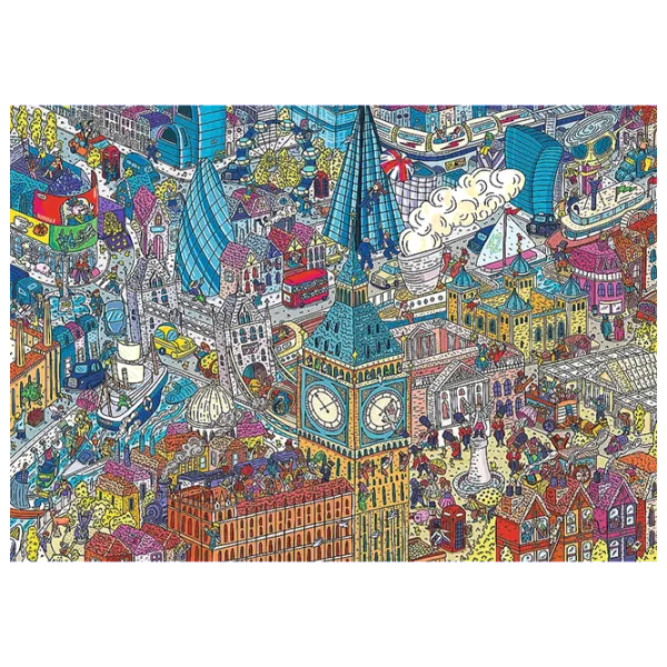 Puzzle Trefl Eye Spy - Time Travel: London, United Kingdom 12+/ Numărul de piese: 1000 photo 3 Puzzle Trefl Eye Spy - Time Travel: London, United Kingdom 12+/ Numărul de piese: 1000 photo 3