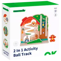 Joc de masă Tooky Toy 2 in 1 Activity Ball Track 1.5+/ Dezvoltare