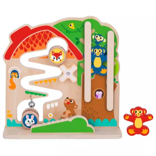 Настольная игра Tooky Toy 2 in 1 Activity Ball Track 1.5+/ Развитие photo 2