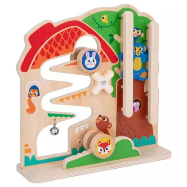 Настольная игра Tooky Toy 2 in 1 Activity Ball Track 1.5+/ Развитие photo 3
