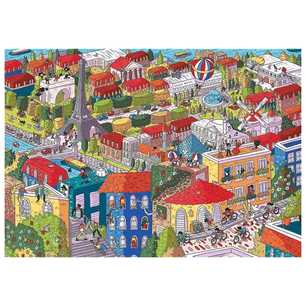 Puzzle Trefl Sneaky Peekers: Paris, France 12+/ Количество деталей: 1000 photo 2