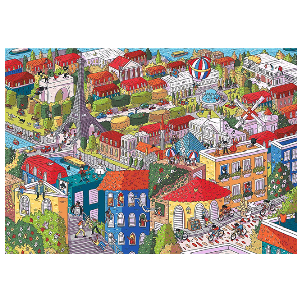 Puzzle Trefl Sneaky Peekers: Paris, France 12+/ Количество деталей: 1000 photo 2
