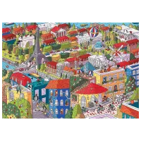 Puzzle Trefl Sneaky Peekers: Paris, France 12+/ Numărul de piese: 1000 photo 2