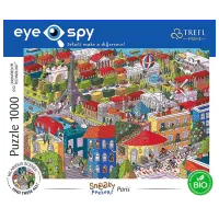 Puzzle Trefl Sneaky Peekers: Paris, France 12+/ Numărul de piese: 1000 photo 3
