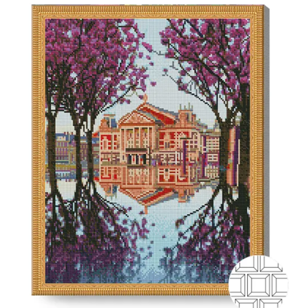 Mozaic Art Galery Premium Castel si copaci infloriti   /  photo 2 Mozaic Art Galery Premium Castel si copaci infloriti   /  photo 2