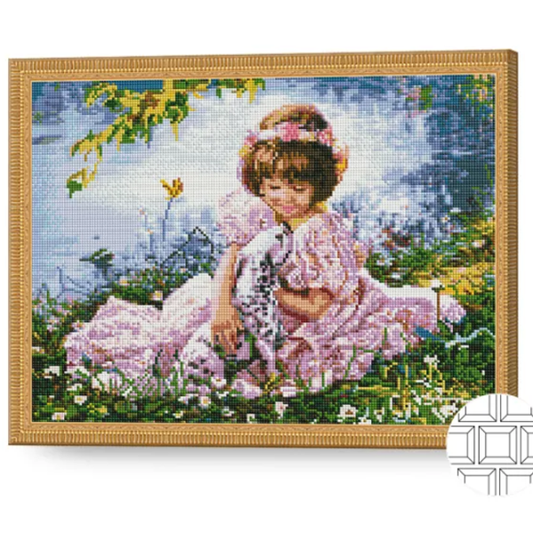 Mozaic Art Galery Premium Fetita cu dalmatian  /  photo 2 Mozaic Art Galery Premium Fetita cu dalmatian  /  photo 2
