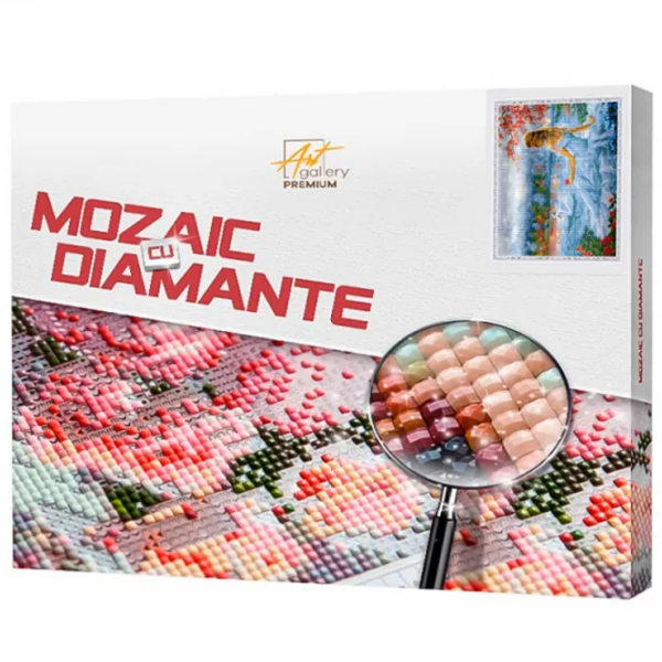 Mozaic Art Galery Premium Fata in alb si lebede   /  photo 1 Mozaic Art Galery Premium Fata in alb si lebede   /  photo 1