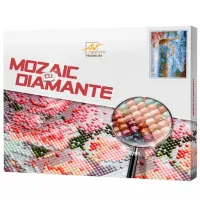 Mozaic Art Galery Premium Fata in alb si lebede   / 