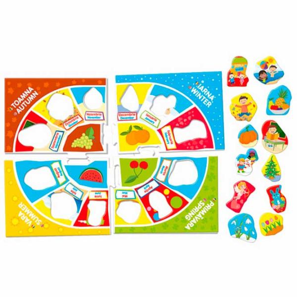 Настольная игра Clementoni Lunile și Anotimpurile 5+/ Развитие photo 3