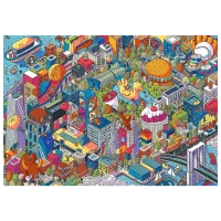 Puzzle Trefl Imaginary Cities: New York, USA 12+/ Numărul de piese: 1000 photo 3