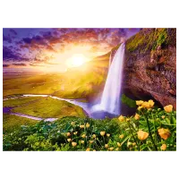 Puzzle Trefl Seljalandsfoss Waterfall, Iceland 12+/ Numărul de piese: 1000 photo 2
