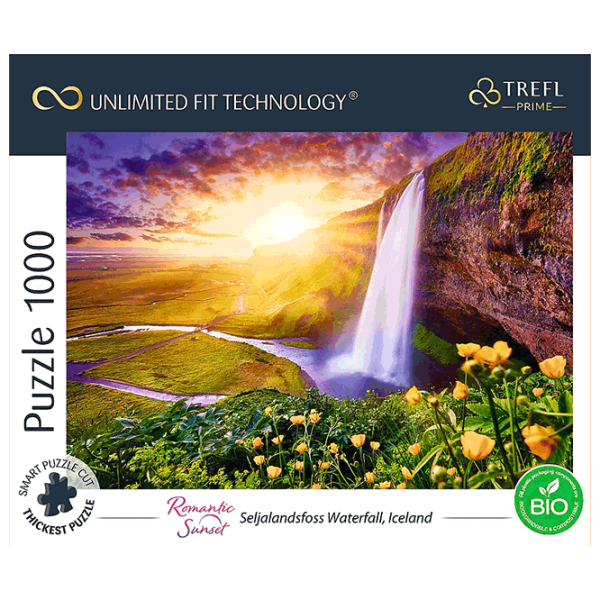 Puzzle Trefl Seljalandsfoss Waterfall, Iceland 12+/ Количество деталей: 1000 photo 3 Puzzle Trefl Seljalandsfoss Waterfall, Iceland 12+/ Количество деталей: 1000 photo 3