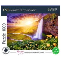 Puzzle Trefl Seljalandsfoss Waterfall, Iceland 12+/ Numărul de piese: 1000 photo 3