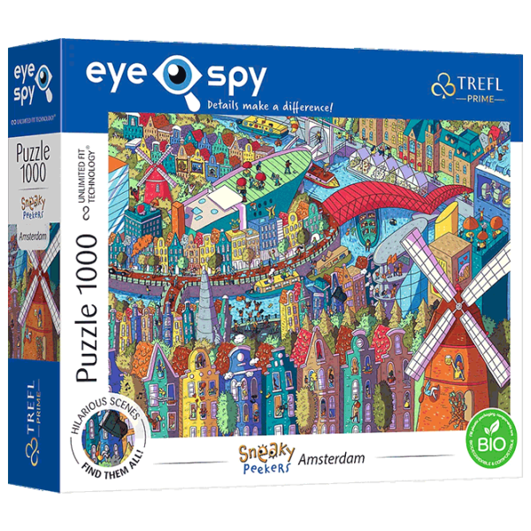 Puzzle Trefl Sneaky Peekers: Amsterdam, The Netherlands 12+/ Numărul de piese: 1000 photo 1 Puzzle Trefl Sneaky Peekers: Amsterdam, The Netherlands 12+/ Numărul de piese: 1000 photo 1