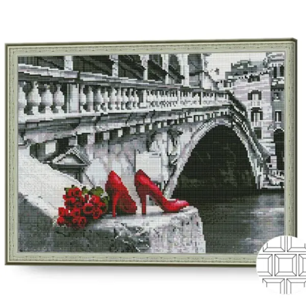 Мозайка Art Galery Premium Accent rosu in oras gri   /  photo 2