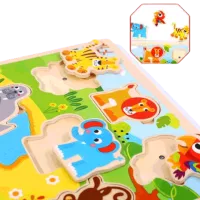 Puzzle Tooky Toy Зверушки 1.5+/ Количество деталей: 7 photo 2