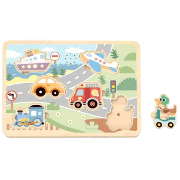Puzzle Tooky Toy Transport 1.5+/ Количество деталей: 6 photo 1