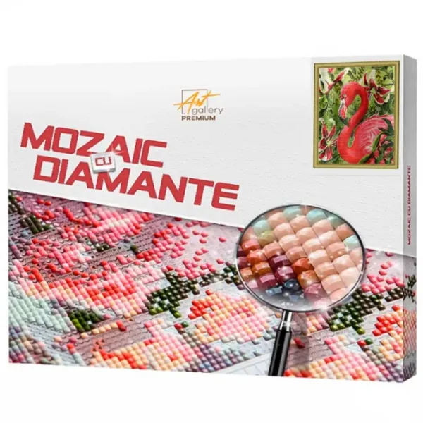 Mozaic Art Galery Premium Flamingo printre crini   /  photo 1 Mozaic Art Galery Premium Flamingo printre crini   /  photo 1