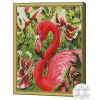 Мозайка Art Galery Premium Flamingo printre crini / photo 2