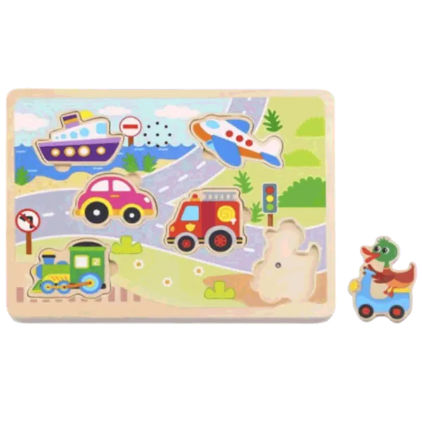 Puzzle Tooky Toy Transport 1.5+/ Количество деталей: 7 photo 1