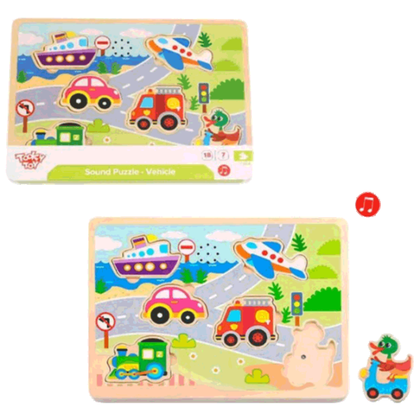 Puzzle Tooky Toy Transport 1.5+/ Количество деталей: 7 photo 2