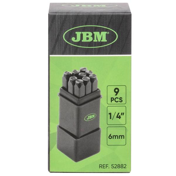 Нумерационные штампы JBM 52882 Cталь / Количество в наборе - 9 photo 4