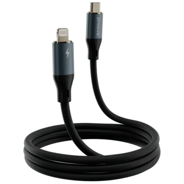 Кабель для телефона Powerfull Proove USB Type-C + Lightning 1 м / Черный photo 1