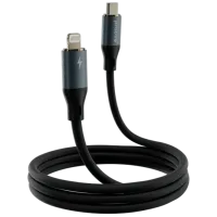 Cablu pentru telefon Powerfull Proove USB Type-C + Lightning 1 m / Black