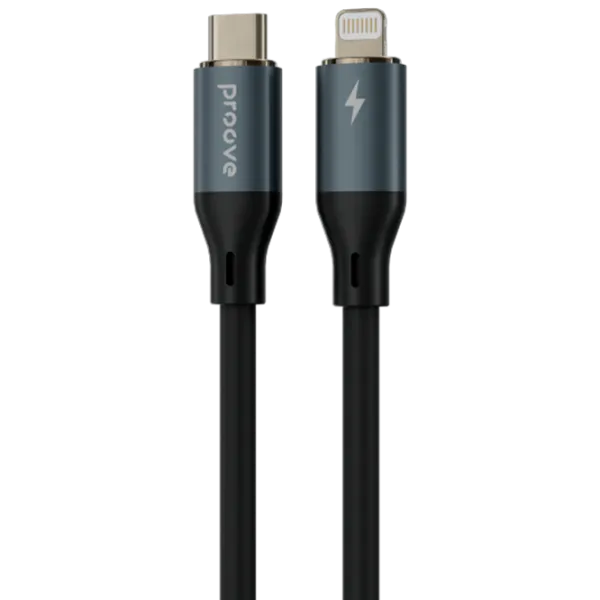 Кабель для телефона Powerfull Proove USB Type-C + Lightning 1 м / Черный photo 2