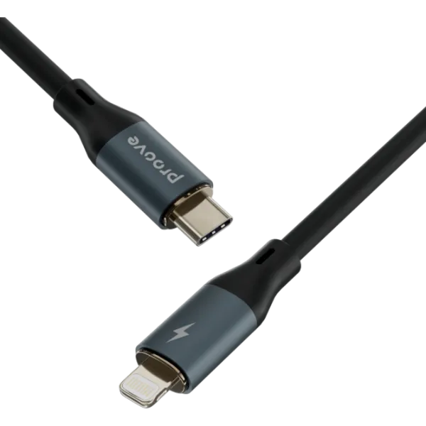 Кабель для телефона Powerfull Proove USB Type-C + Lightning 1 м / Черный photo 3