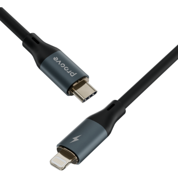 Кабель для телефона Powerfull Proove USB Type-C + Lightning 1 м / Черный photo 3