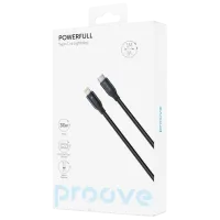 Cablu pentru telefon Powerfull Proove USB Type-C + Lightning 1 m / Black photo 5
