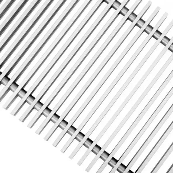 Grilă pentru convectori în pardoseală Techno PPA 250-1200/З White / Aluminiu photo 1