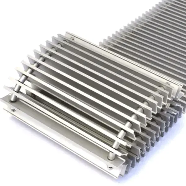 Grilă pentru convectori în pardoseală Techno PPA 250-1200/З White / Aluminiu photo 2