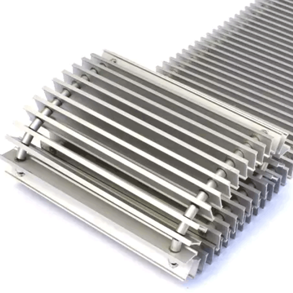 Grilă pentru convectori în pardoseală Techno PPA 250-1200/З White / Aluminiu photo 2