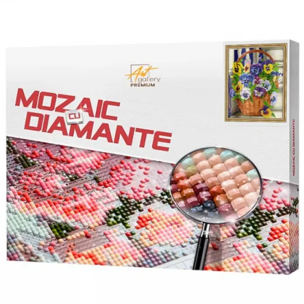 Mozaic Art Galery Premium Coș cu panseluțe  /  photo 1 Mozaic Art Galery Premium Coș cu panseluțe  /  photo 1