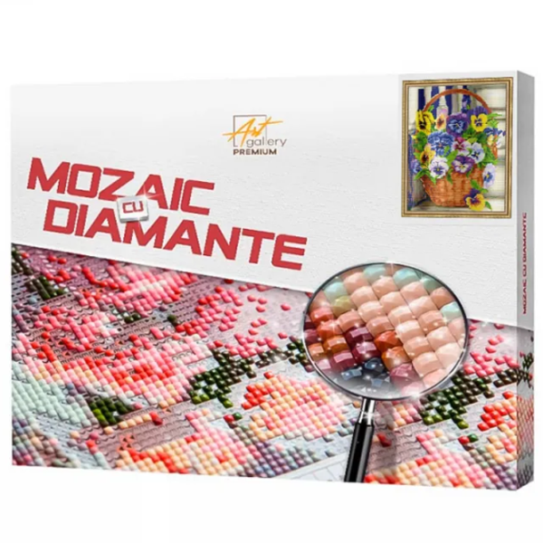 Mozaic Art Galery Premium Coș cu panseluțe  /  photo 1 Mozaic Art Galery Premium Coș cu panseluțe  /  photo 1