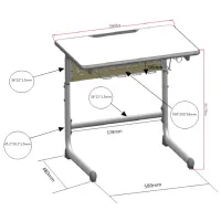 Bancă scolară Tisam YCY-138 Gray / Metal / photo 4