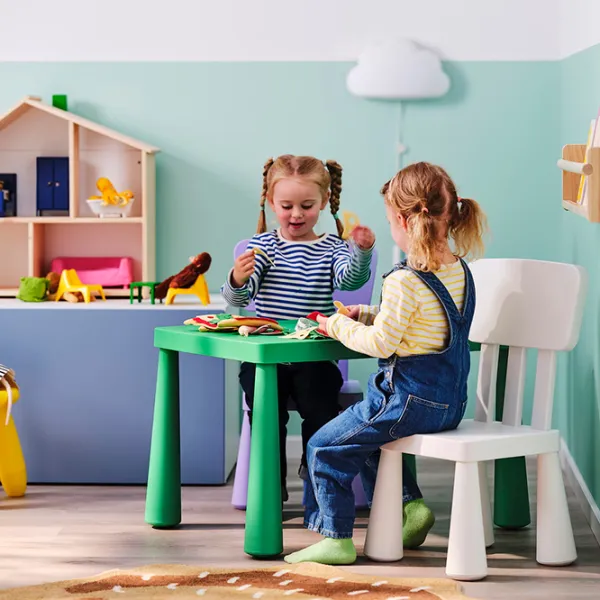 Măsuță pentru copii Ikea Mammut Green / Plastic / 5+ photo 3