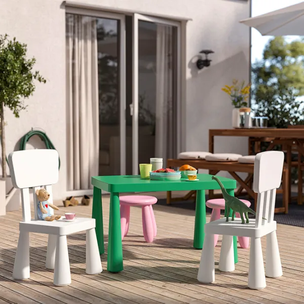 Măsuță pentru copii Ikea Mammut Green / Plastic / 5+ photo 5