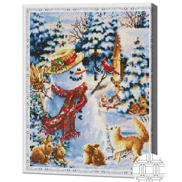 Мозайка Art Galery Premium Omul de zapada cu prieteni   /  photo 2 Мозайка Art Galery Premium Omul de zapada cu prieteni   /  photo 2