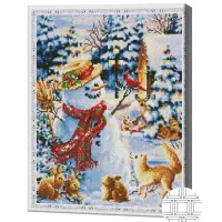 Мозайка Art Galery Premium Omul de zapada cu prieteni / photo 2