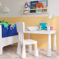 Măsuță pentru copii Ikea Mammut White / Plastic / 5+ photo 4