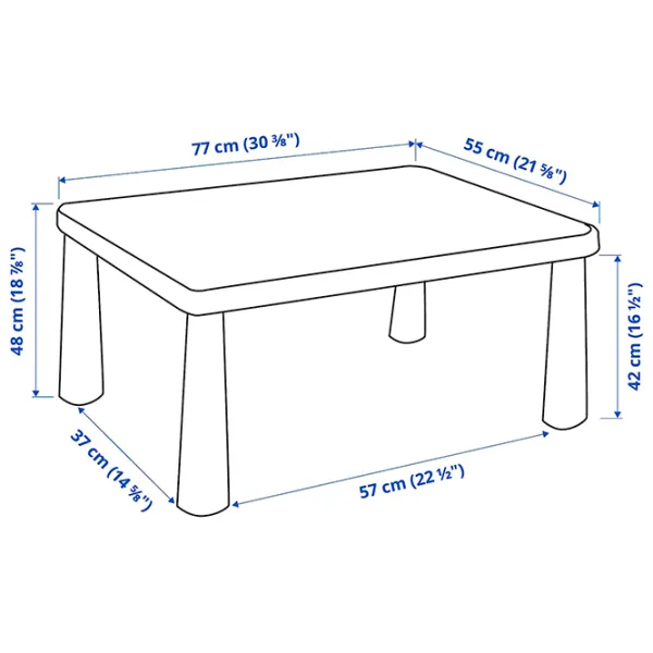 Măsuță pentru copii Ikea Mammut Red / Plastic / 5+ photo 4 Măsuță pentru copii Ikea Mammut Red / Plastic / 5+ photo 4